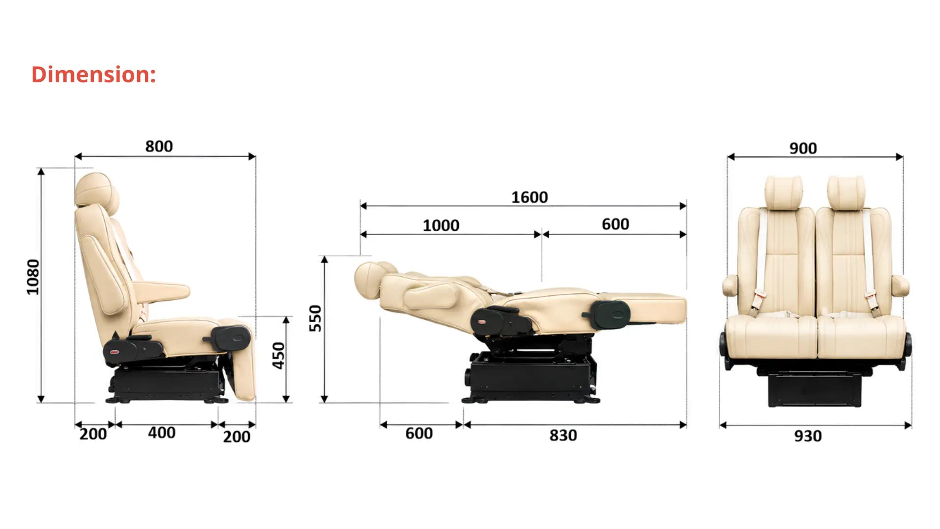 Product dimensions