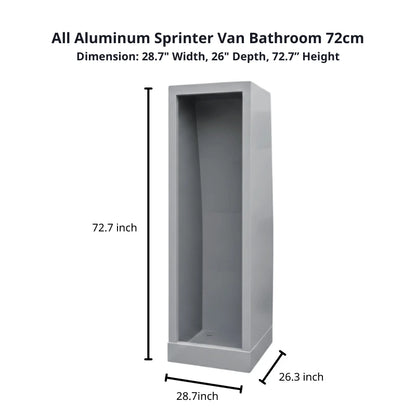Aluminum Enclosed Shower S-28" (72cm)