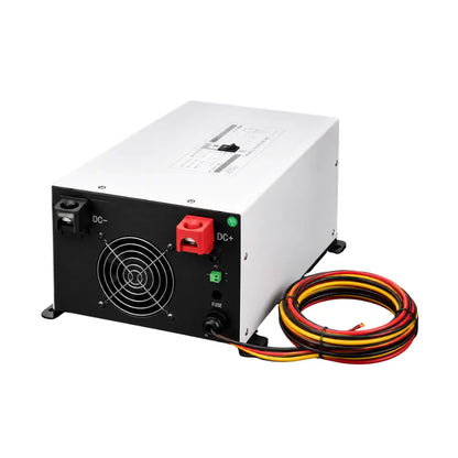 3000W pure sine wave inverter charger wiring diagram for off-grid van solar and battery installations