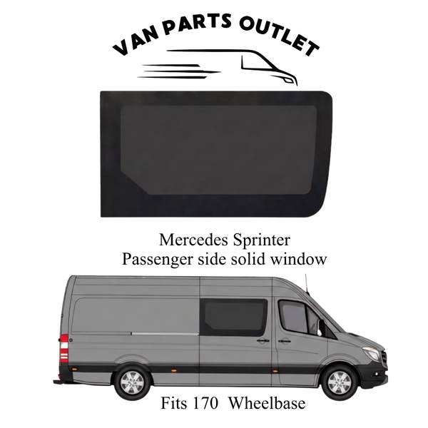 Glacier View Sprinter Passenger Side Solid Window
