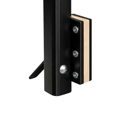 VanTrix swivel table hardware kit in black finish for camper van and RV interior installations