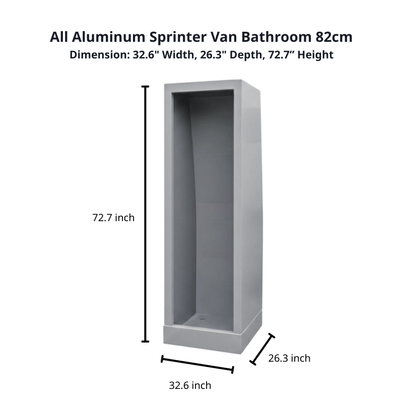 Aluminum Enclosed Shower M- 32" (82cm)