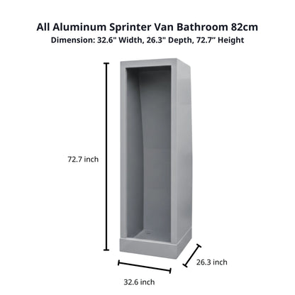 Aluminum Enclosed Shower M- 32" (82cm)