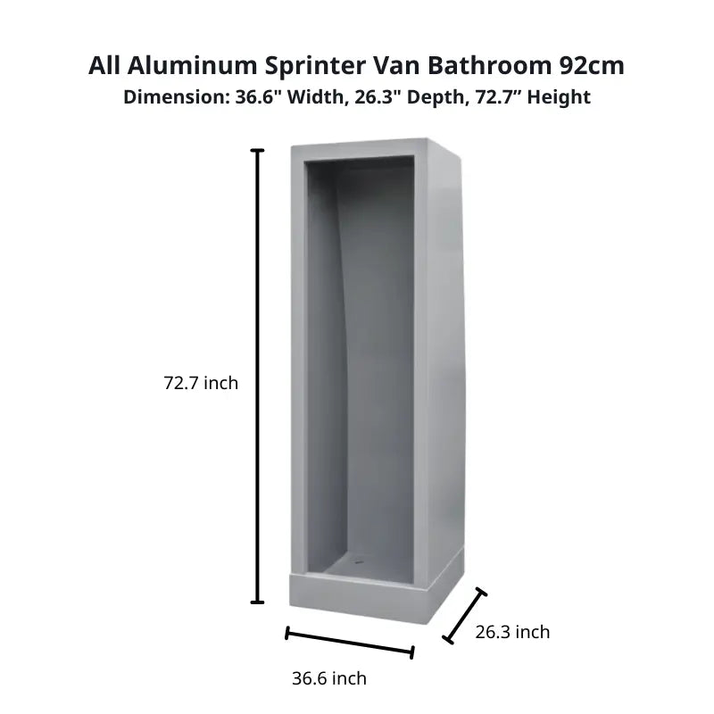 Vankea 36" Aluminum Camper Van Shower