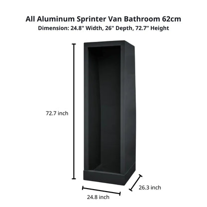 Aluminum Enclosed Shower-XS 25" (62cm)