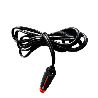 12V car cigarette lighter power cable for van accessories on black background