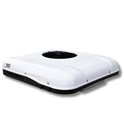 Cryonex X700 12V rooftop AC unit for stealth camper van and mobile workspace cooling — 5.8 inch ultra-low profile