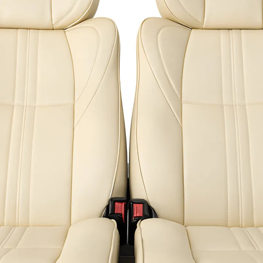 Side view of NovaLux Duo GT dual van seat showing slide-and-recline mechanism for camper van conversion