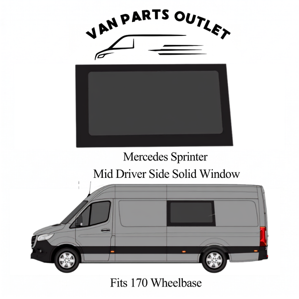 Glacier View Sprinter Mid Driver-Side Solid Window