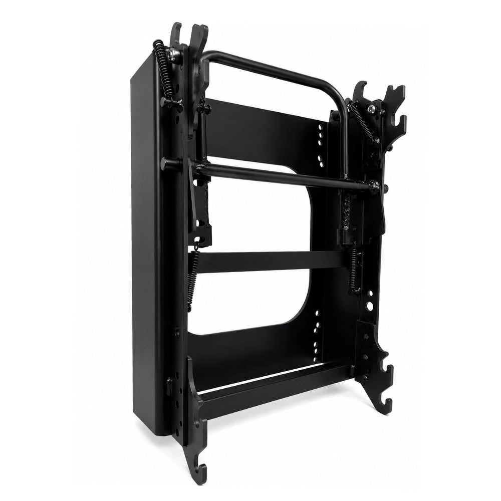Underside view of NovaLux floor base showing van floor mounting surface