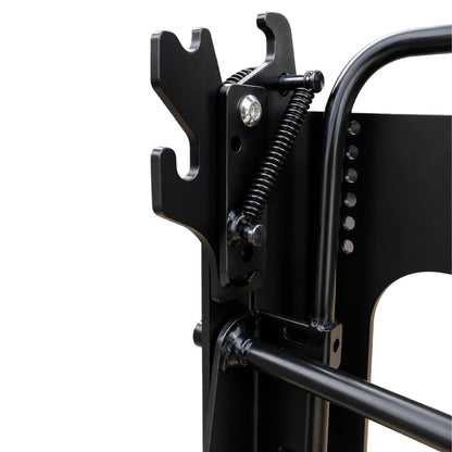 Angled view of NovaLux floor base for permanent camper van seat mounting