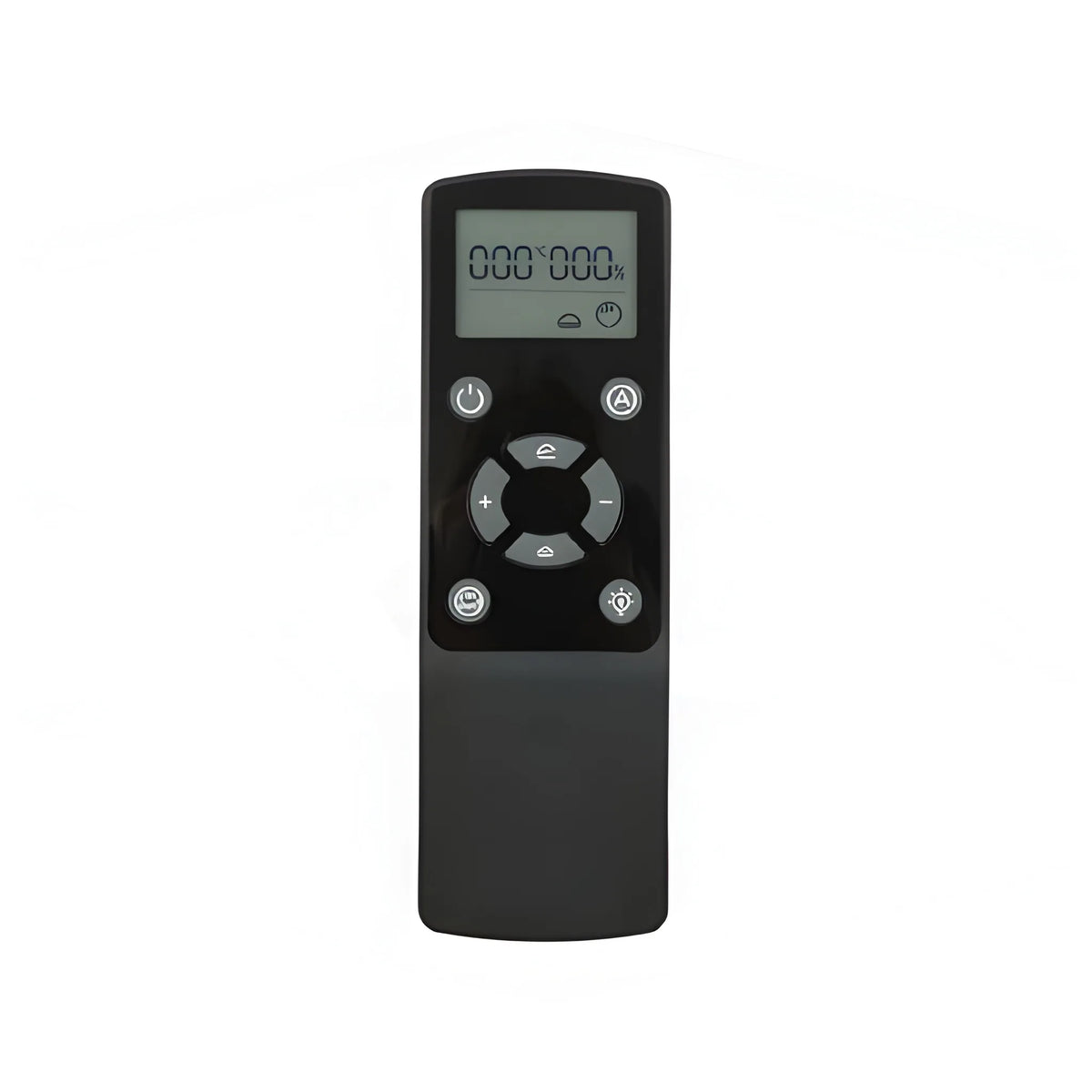 Wireless remote control for the Cryonex X700 12V rooftop air conditioner, with display and adjustment buttons.