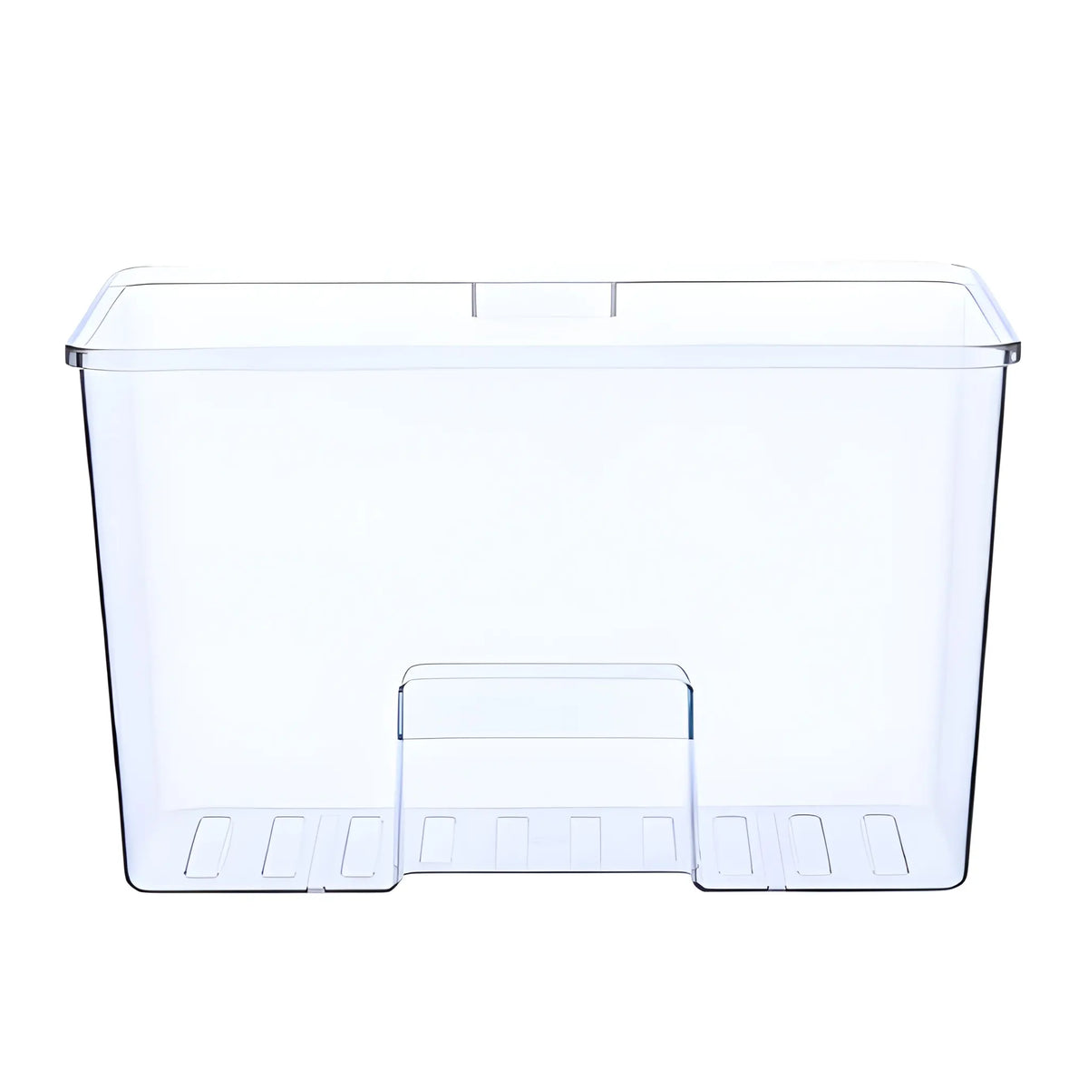 Clear crisper drawer for produce storage inside the Cryonex BC83A 83L compressor refrigerator.