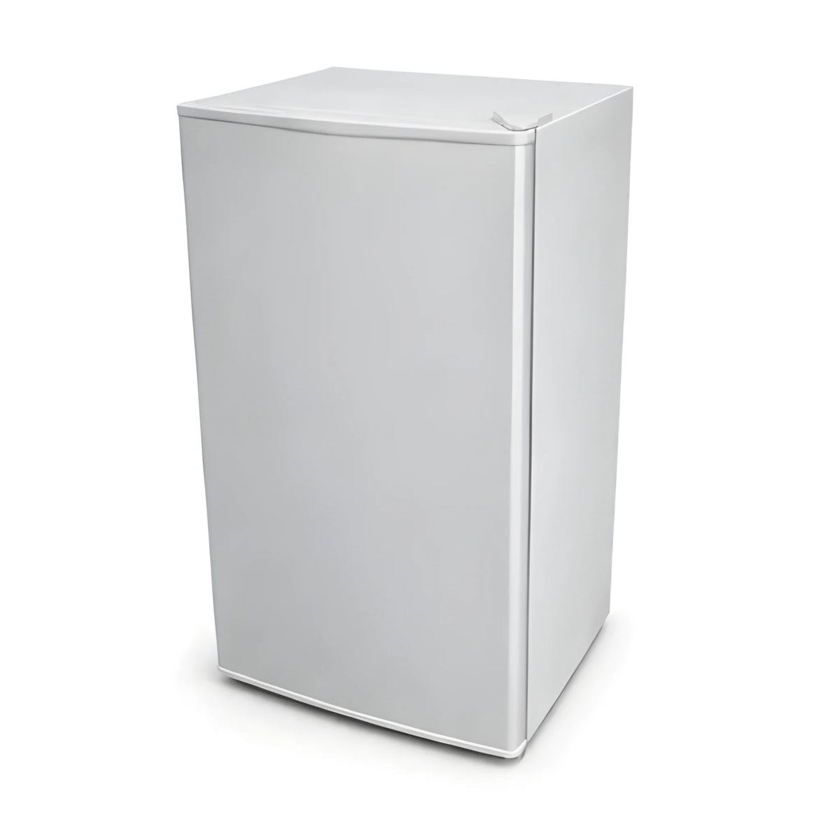 Angled exterior view of the Cryonex BC83A 83L camper van compressor fridge with its silver door closed.