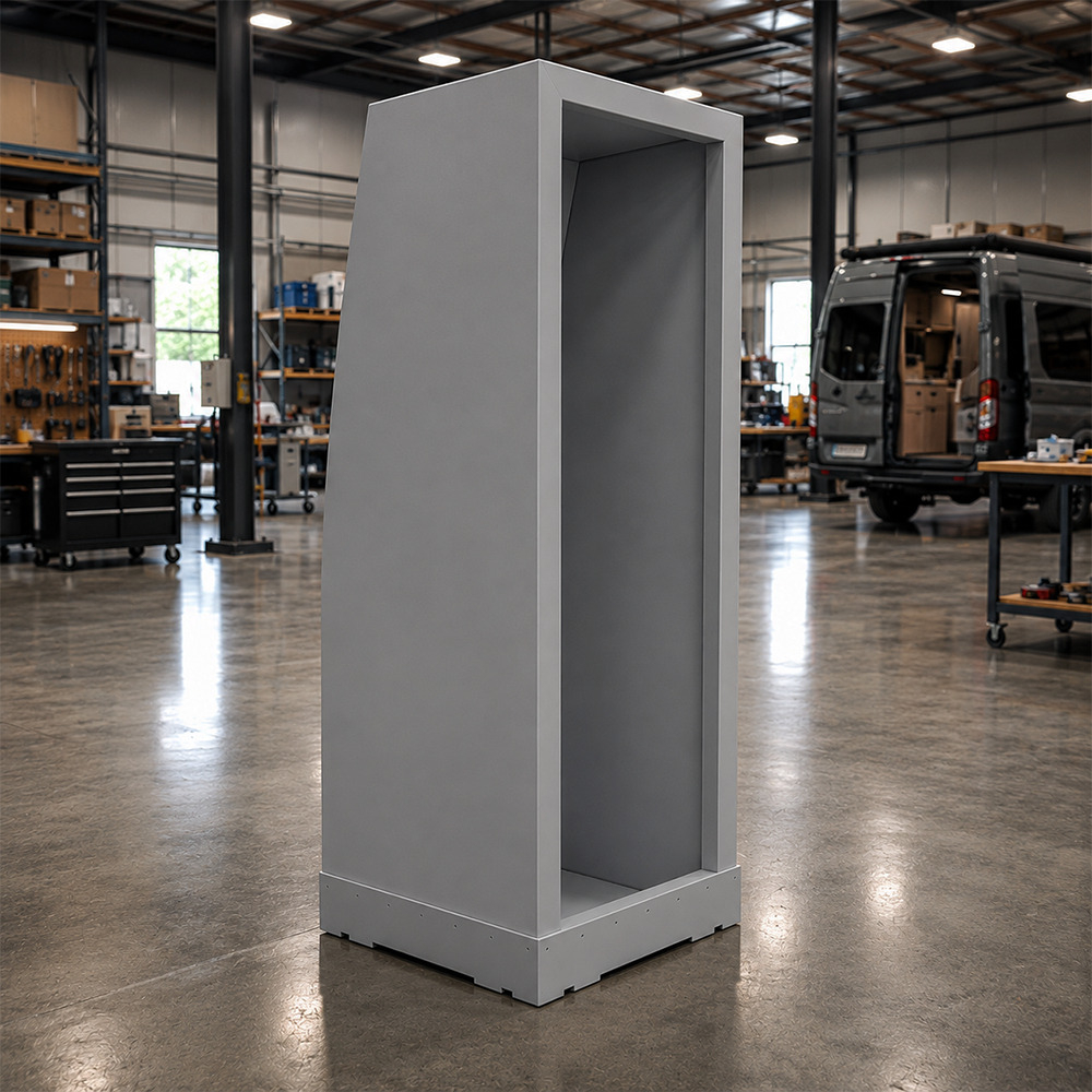 Vankea XS 25" (620 mm) Aluminum Shower for Sprinter, Transit & ProMaster