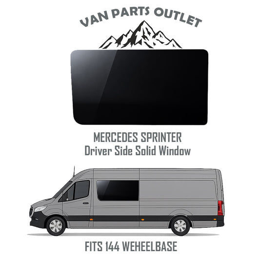 Glacier View Sprinter Driver Side Solid Window