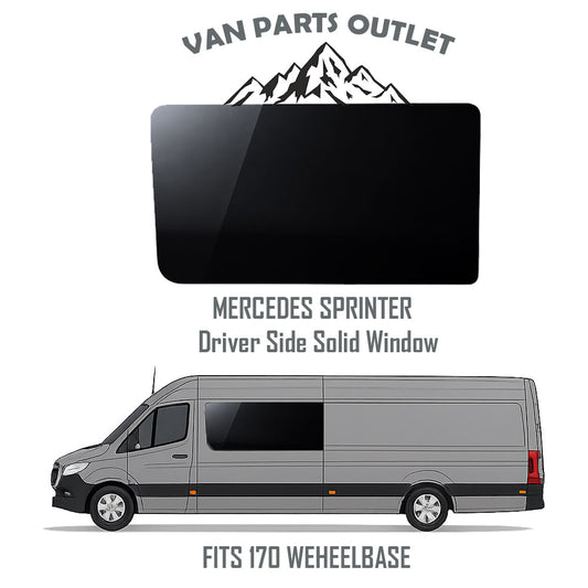 Glacier View Sprinter Driver Side Solid Window