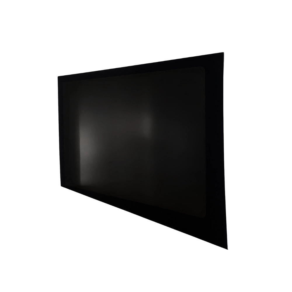 Glacier View passenger door solid window interior view replacing metal panel with high-clarity safety glass