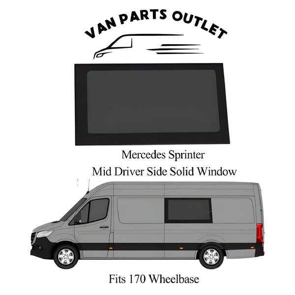 Glacier View Sprinter Mid Driver-Side Solid Window