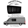 Glacier View Sprinter Flush Sliding Window Driver-Side (Front)
