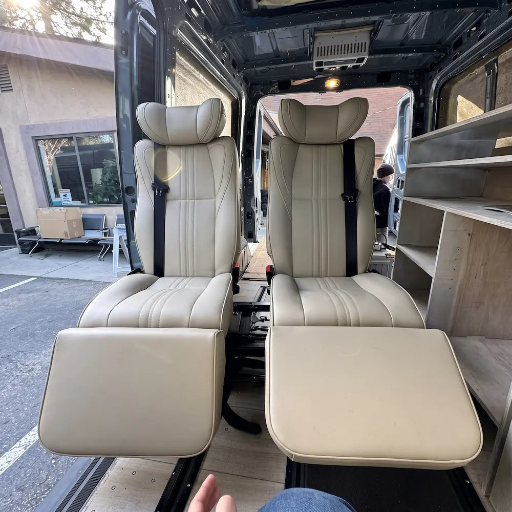 NovaLux Duo GT Convertible Double Seat for Sprinter, Transit & ProMaster