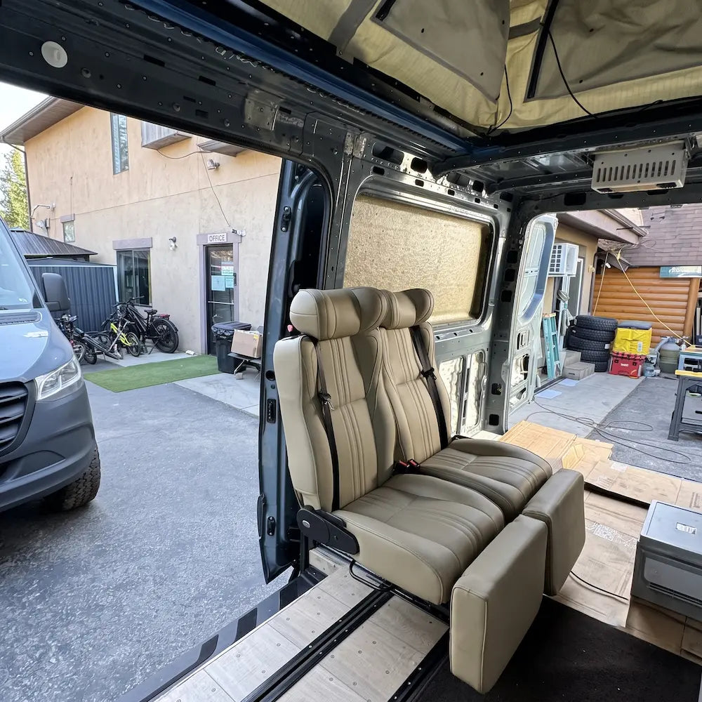 NovaLux Duo GT Convertible Double Seat for Sprinter, Transit & ProMaster