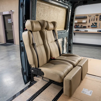 NovaLux Duo GT Convertible Double Seat for Sprinter, Transit & ProMaster