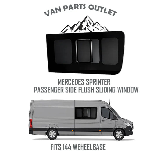 Glacier View Sprinter Flush Sliding Window Passenger-Side (Front)