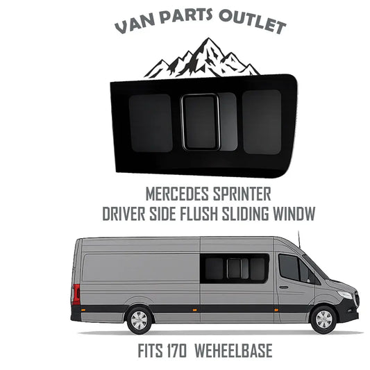 Glacier View Sprinter Flush Sliding Window Passenger-Side (Front)