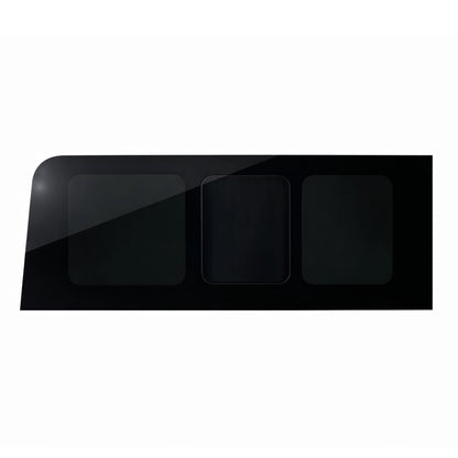 Glacier View Sprinter rear passenger-side flush window interior view with integrated bug screen