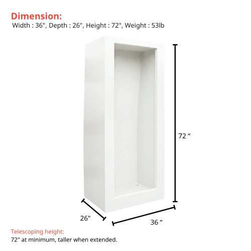Vankea L 36" (92cm) Aluminum Shower for Sprinter, Transit & ProMaster