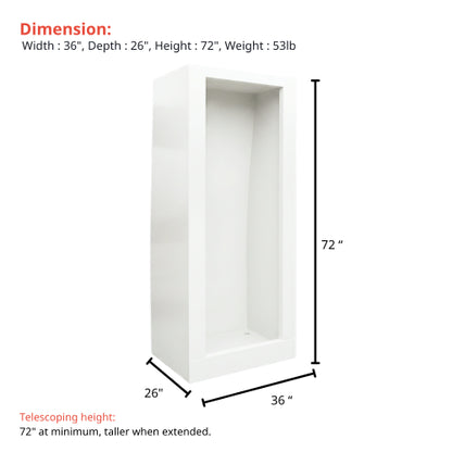 Vankea L 36" (92cm) Aluminum Shower for Sprinter, Transit & ProMaster