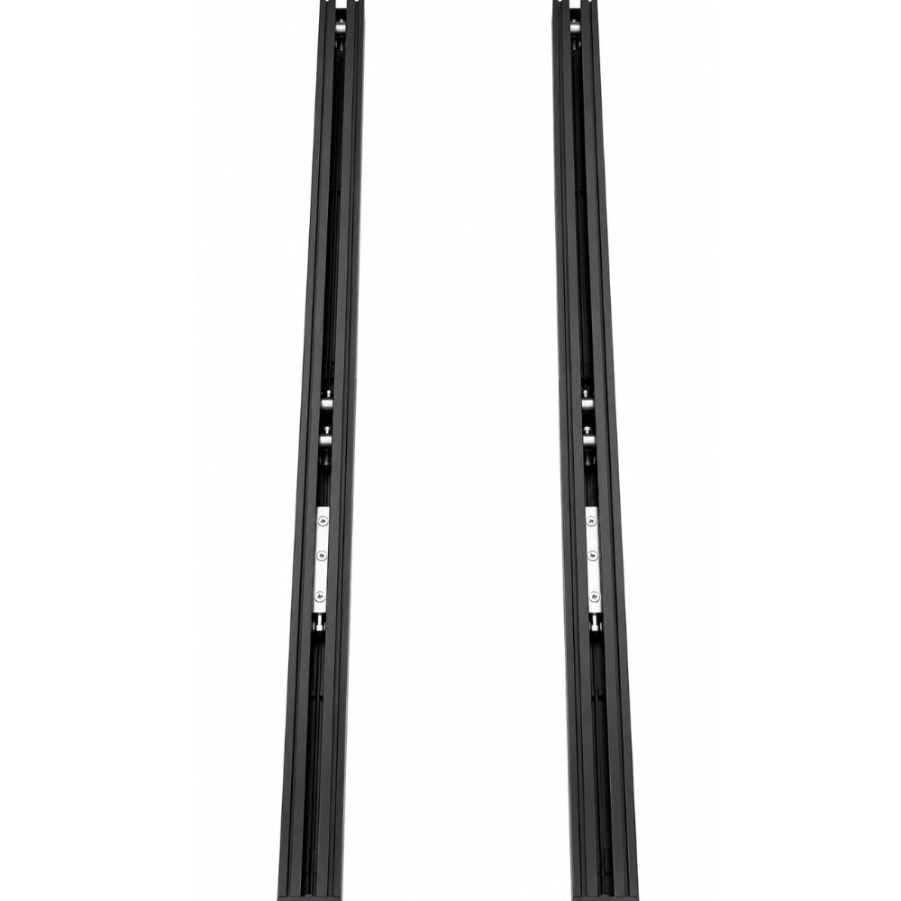 Floor track locking pin mechanism detail for NovaLux van seat slide system