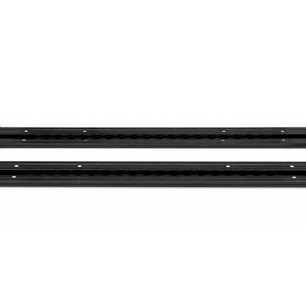 NovaLux floor track installed on van floor with OEM mounting points