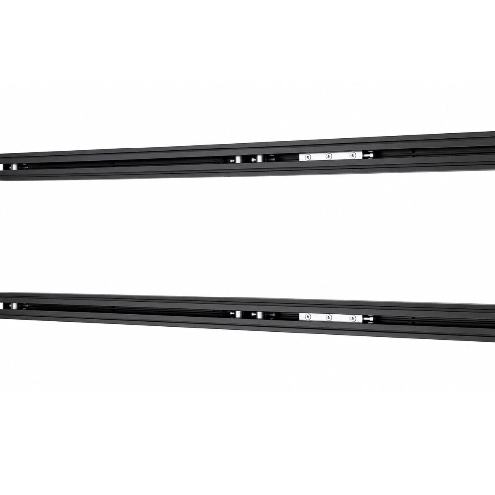 Floor track end cap and rail detail for NovaLux camper van seat system