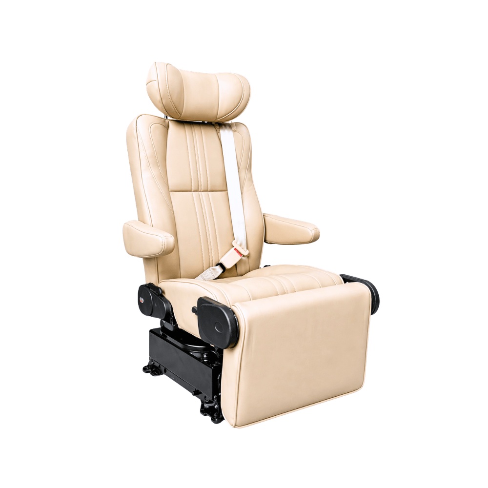 NovaLux Solo GT van captain's seat for compact mid-size and full-size camper van conversions
